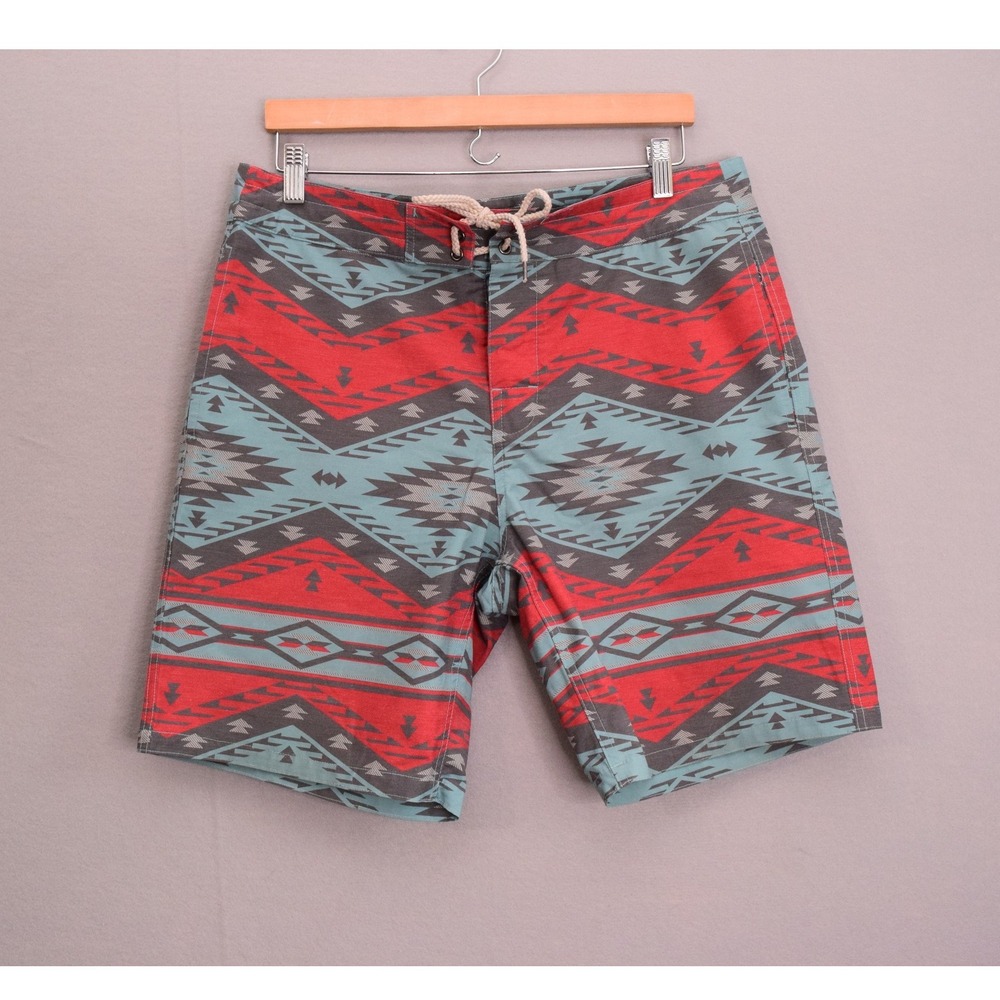 Faherty Swim Trunks 33 Men's Geometric Pattern Southwest